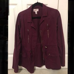 Arizona Jeans Co. Burgundy Anorak Jacket